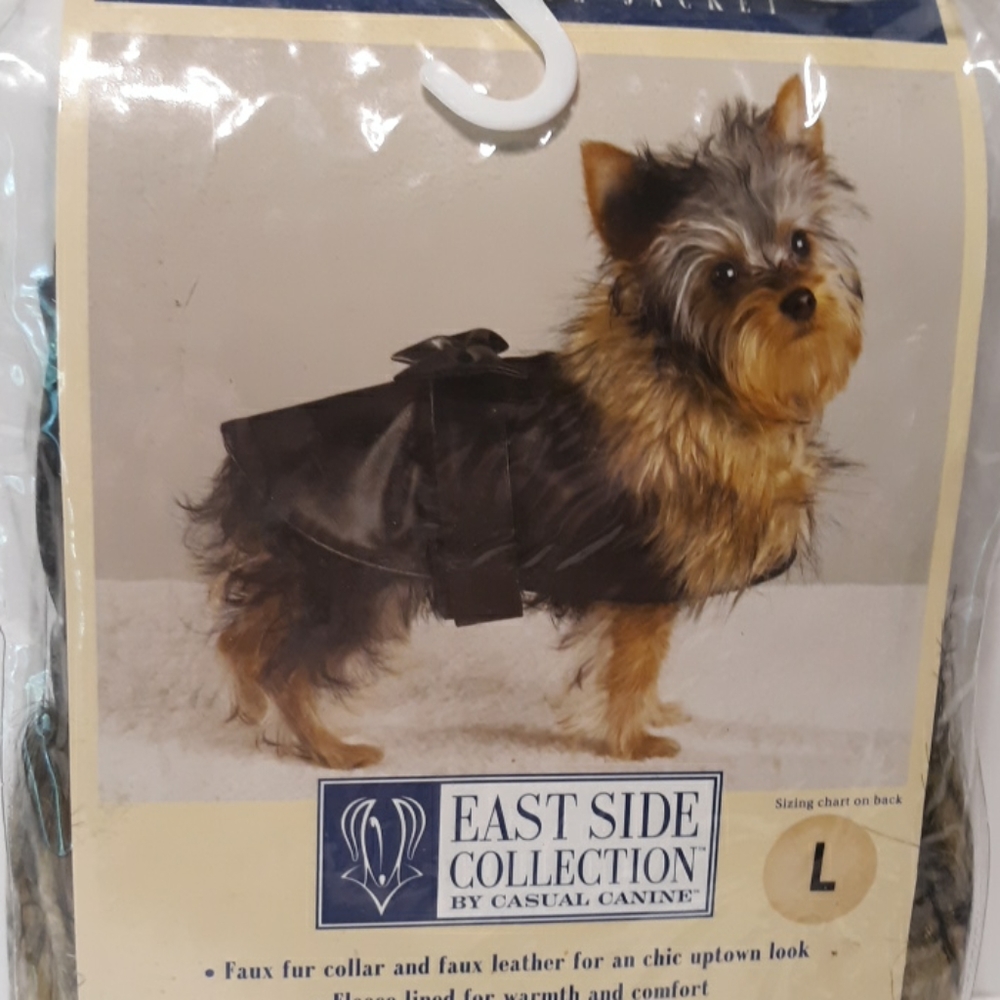 Casual canine black jacket